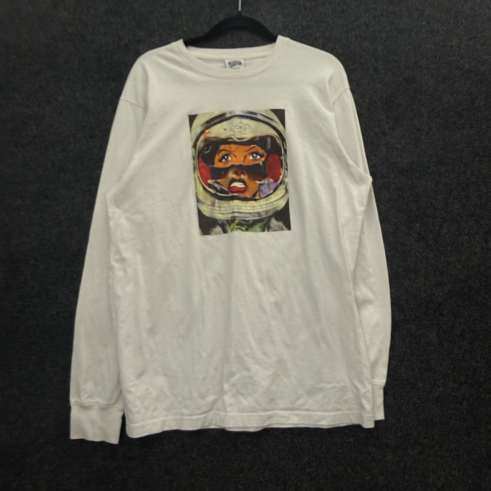 Billionaire Boys Club Space Cadet Long Sleeve Graphic Tee White Mens XL